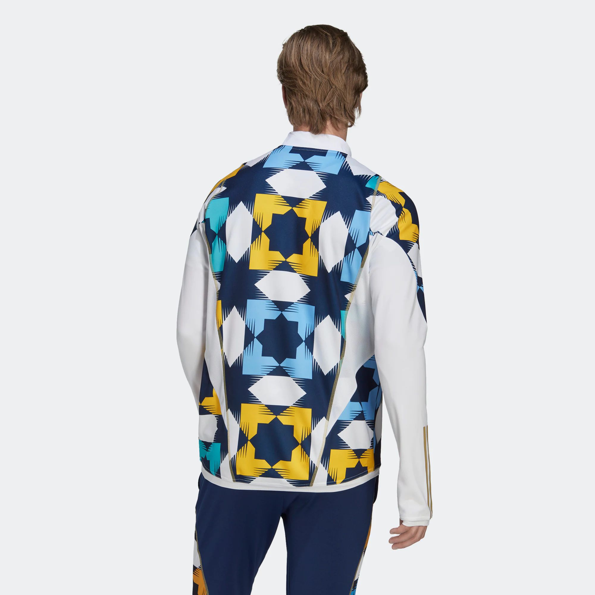 adidas Algeria Training Top 'White Navy Yellow' HF1461 sold by KicksCrew product image thumbnail 3