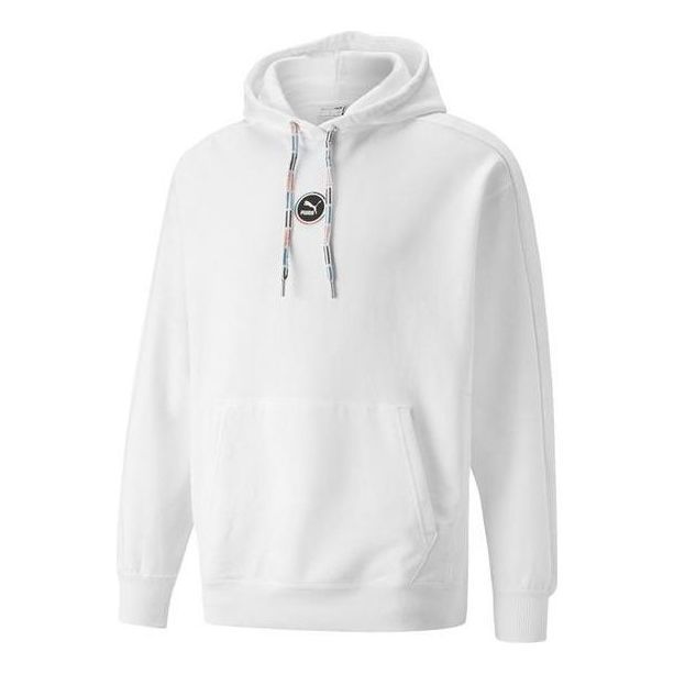 Puma Circle Logo Hoodie 'White' 535374-02 sold by KicksCrew