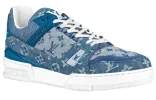 LOUIS VUITTON Trainer Sneakers 'Denim Monogram' 1A7S54 sold by KicksCrew