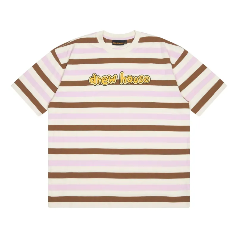 Drew House Cartoon Font T-shirt 'Neapolitan Stripe' DR-SS22-458 sold by KicksCrew