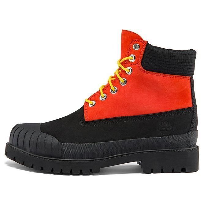 Timberland Premium 6 Inch Waterproof Boot 'Medium Orange Nubuck with Black' A2KECW sold by KicksCrew
