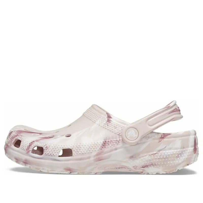 (WMNS) Crocs Classic Marbled Clogs 'White Pink' 206867-6WS sold by KicksCrew