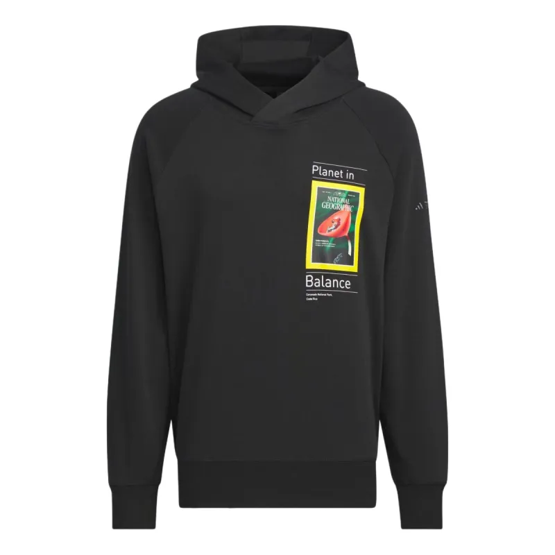 adidas x National Geographic DWR Graphic Hoodie 'Black' IS9524 sold by KicksCrew