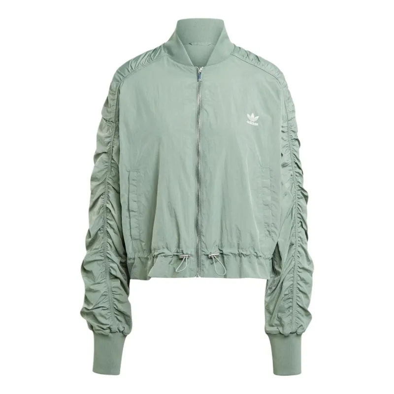 (WMNS) adidas Originals Lightweight Bomber Jacket 'Green' IY3421 sold by KicksCrew