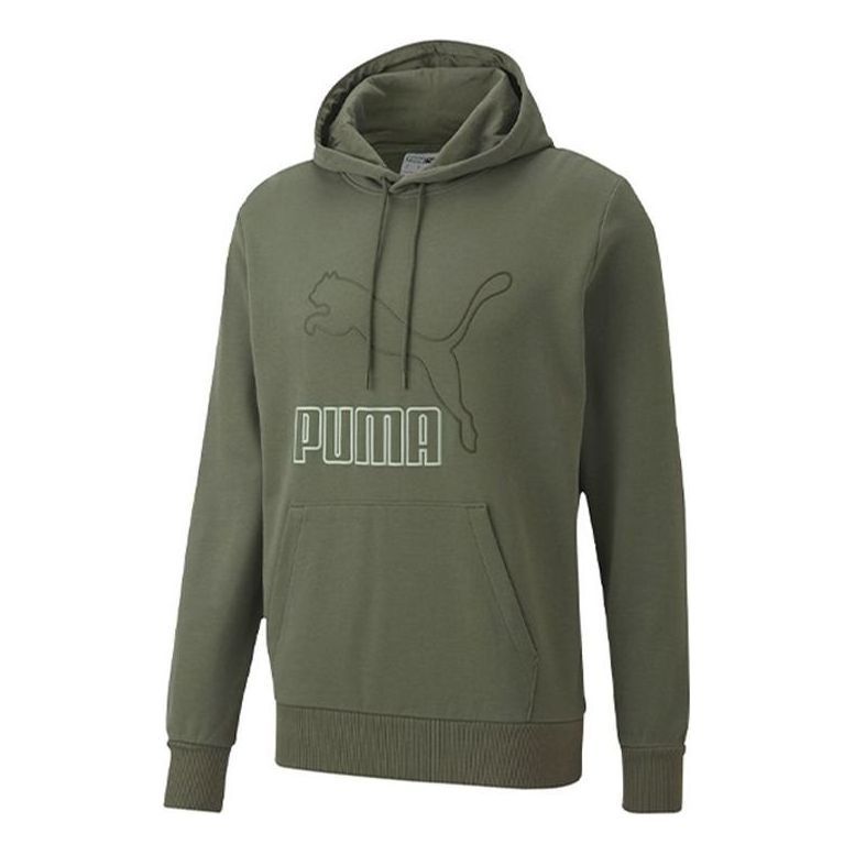 PUMA Classics Essentials Big Logo Hoodie 'Green' 599300-64 sold by KicksCrew