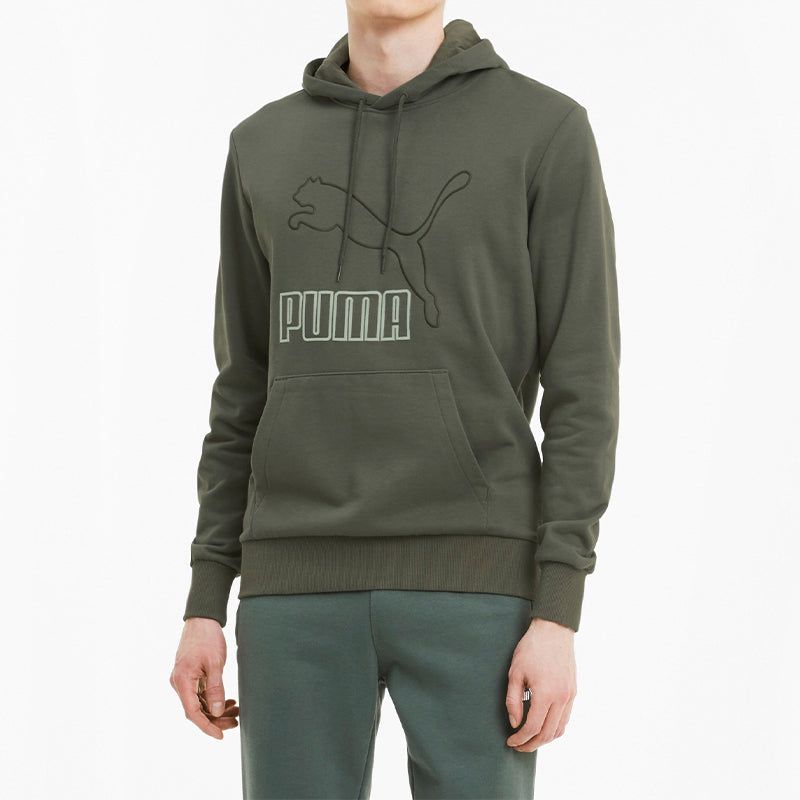 PUMA Classics Essentials Big Logo Hoodie 'Green' 599300-64 sold by KicksCrew product image thumbnail 4