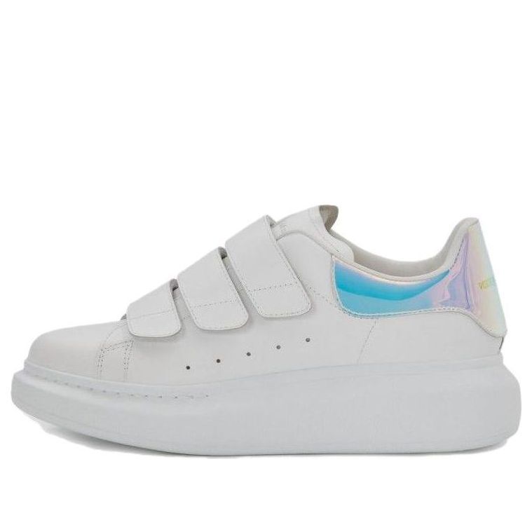 (WMNS) Alexander McQueen Oversized Sneaker 'White Iridescent' 708074WHXM29035 sold by KicksCrew