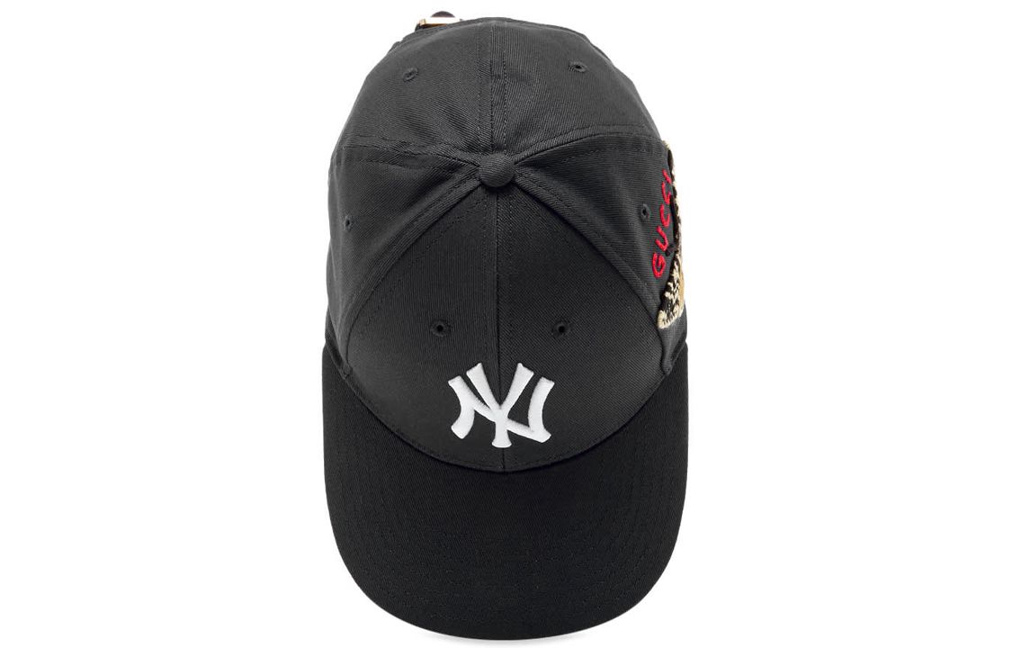 Gucci NY Yankees Embroidered Butterfly Baseball Hat 'Black' 538565-4HE20-1000 sold by KicksCrew product image thumbnail 3