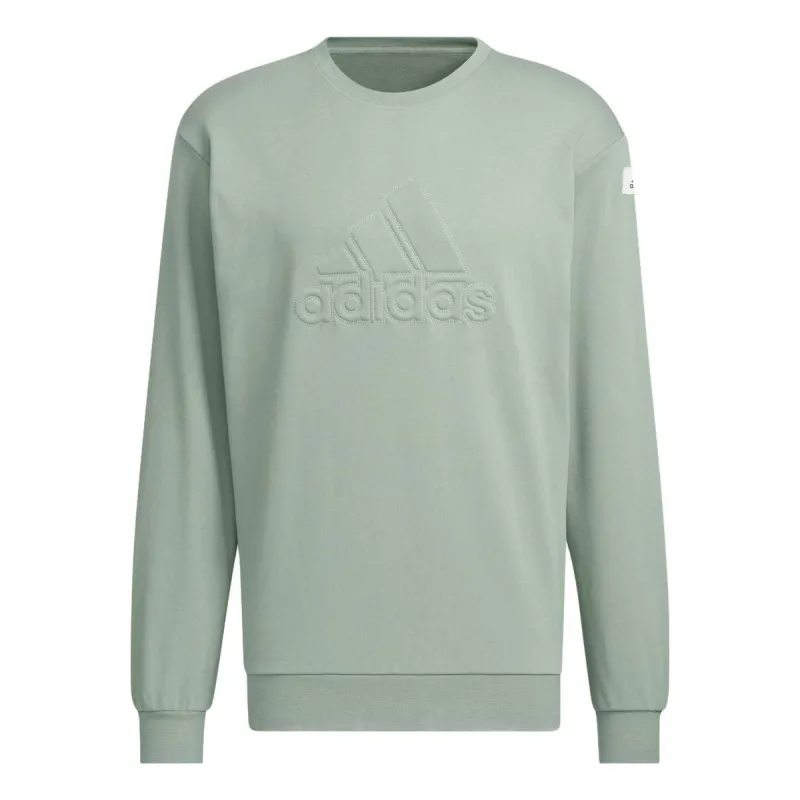 Adidas St Graphic Warm Crew 'Olive Green' IK2796 sold by KicksCrew