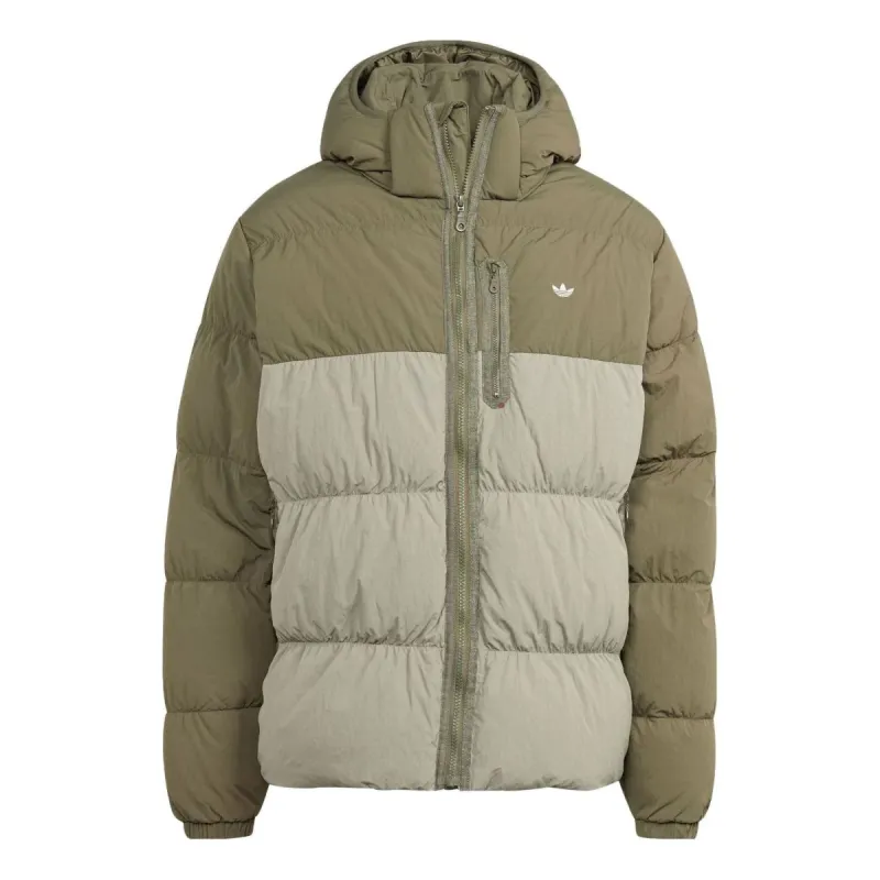 Adidas Originals Down Regen Adv Puffer Jacket 'Olive Green Beige' HZ0682 sold by KicksCrew