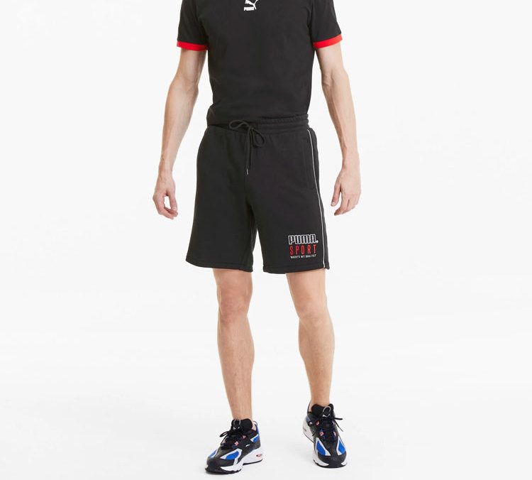 Puma Sport Knitted Shorts 'Black White Red' 598637-01 sold by KicksCrew product image thumbnail 5