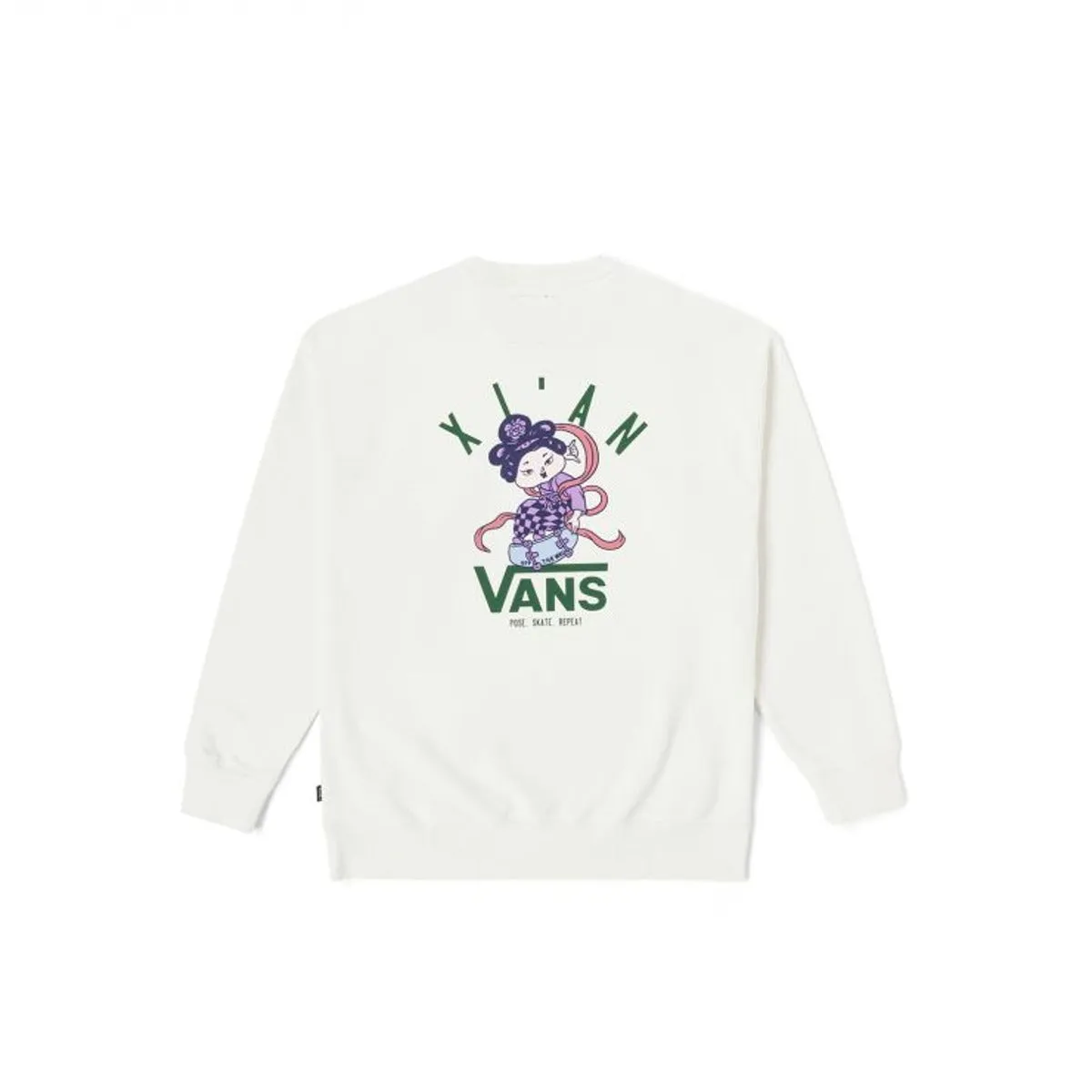 Vans Pullover Sweatshirt 'White' VN000KQDFS8 sold by KicksCrew product image thumbnail 2