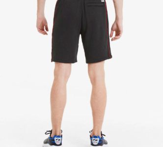 Puma Sport Knitted Shorts 'Black White Red' 598637-01 sold by KicksCrew