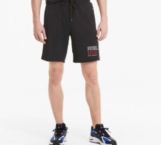 Puma Sport Knitted Shorts 'Black White Red' 598637-01 sold by KicksCrew