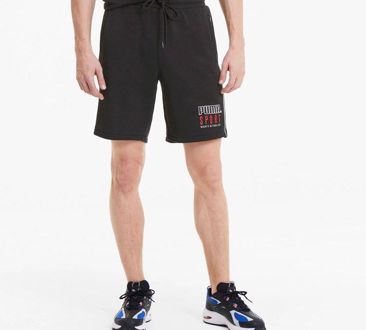 Puma Sport Knitted Shorts 'Black White Red' 598637-01 sold by KicksCrew product image thumbnail 3