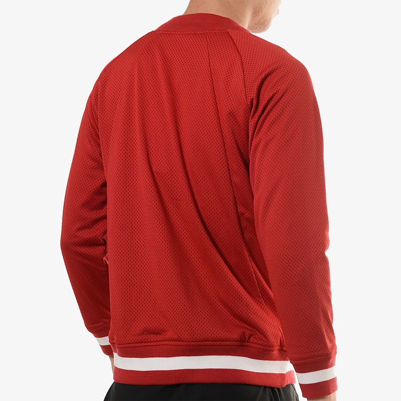 Air Jordan 14 Retro Last Shot Mesh Bomber Jacket 'Red White' AQ0617-687 sold by KicksCrew product image thumbnail 4