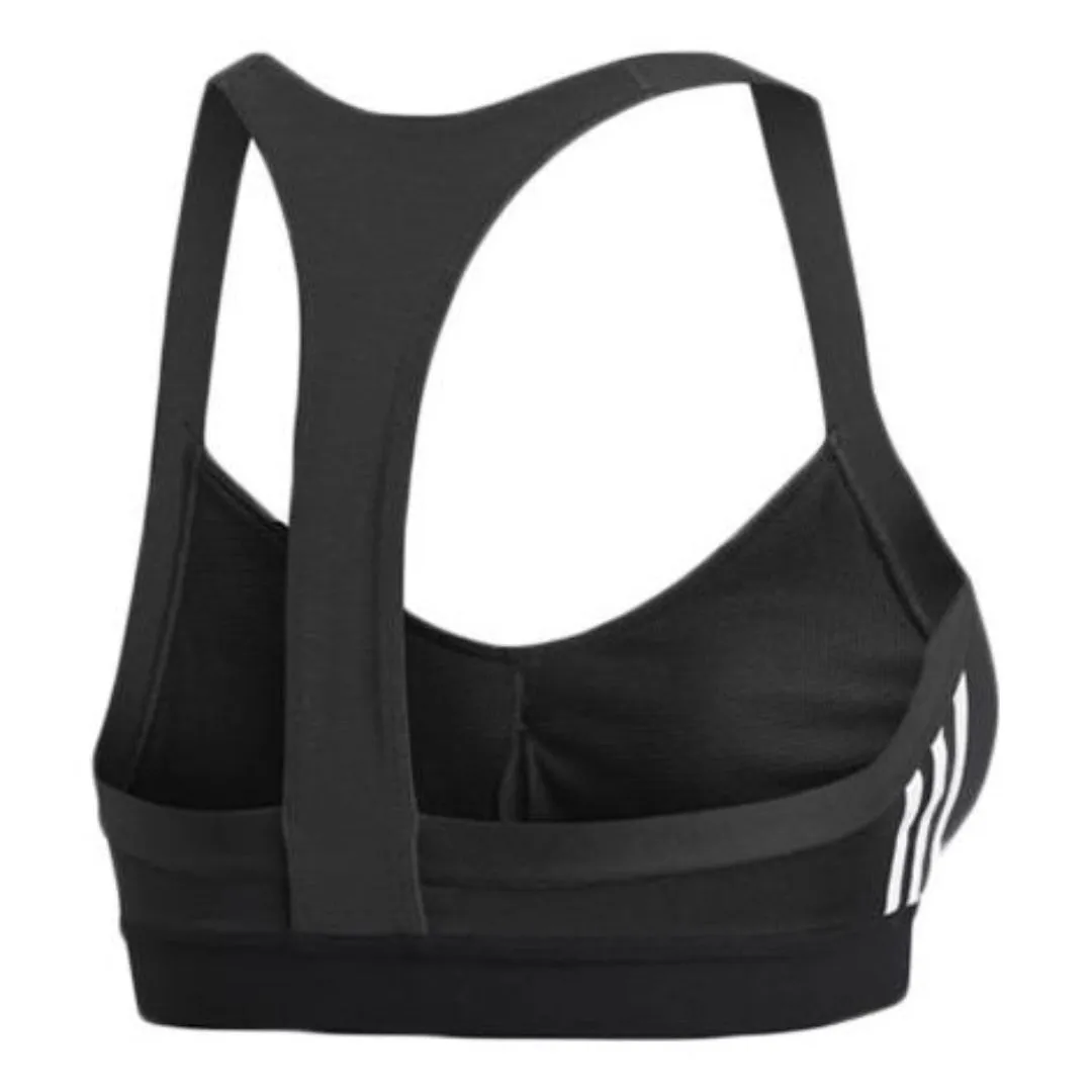 (WMNS) adidas All Me 3-Stripes Bra Asia Sizing 'Black Whtie' DU1290 sold by KicksCrew product image thumbnail 2