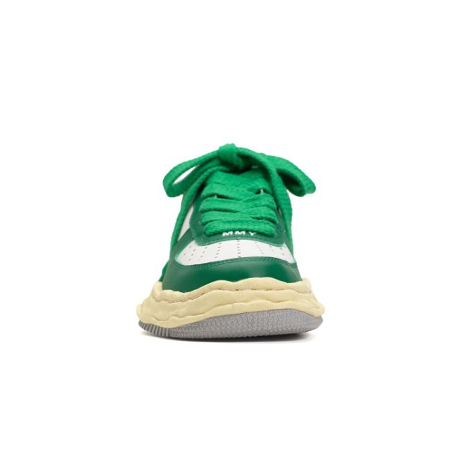 Maison MIHARA YASUHIRO WAYNE VL OG Sole Leather Low-top Sneaker 'White Green' A09FW730-WHTGRN sold by KicksCrew product image thumbnail 2