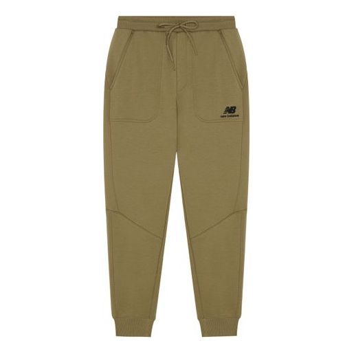New Balance Logo Casual Cotton Sweatpants 'Olive Green' AMP14315-OV sold by KicksCrew