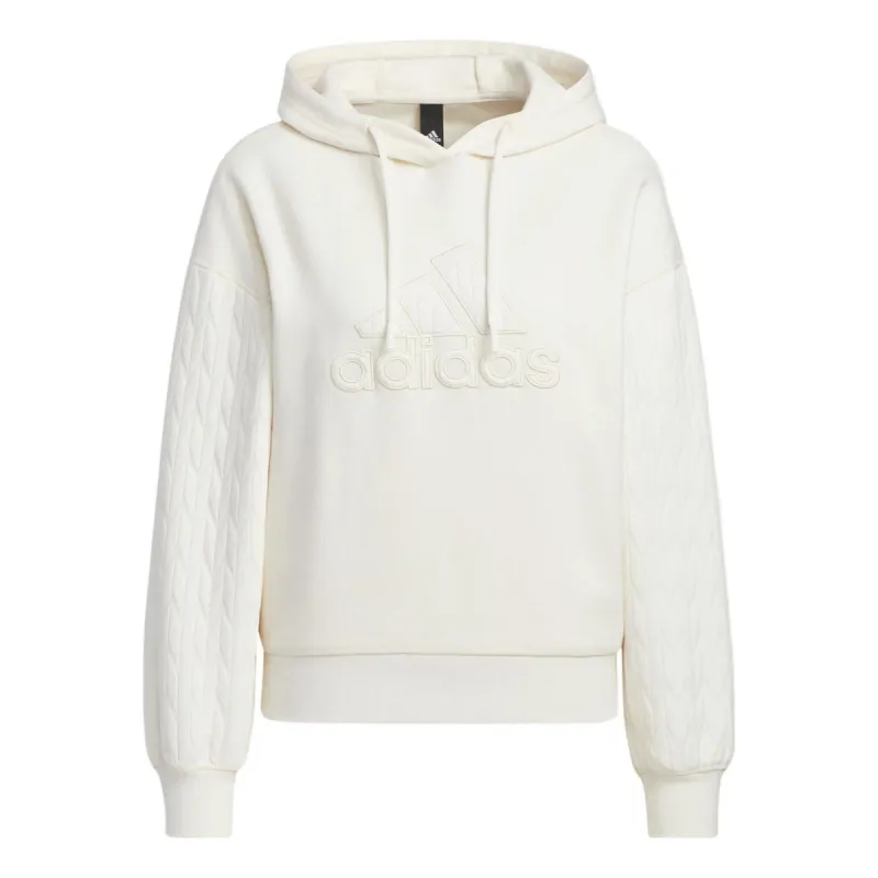(WMNS) adidas Met Hoodie 'White' HM7104 sold by KicksCrew