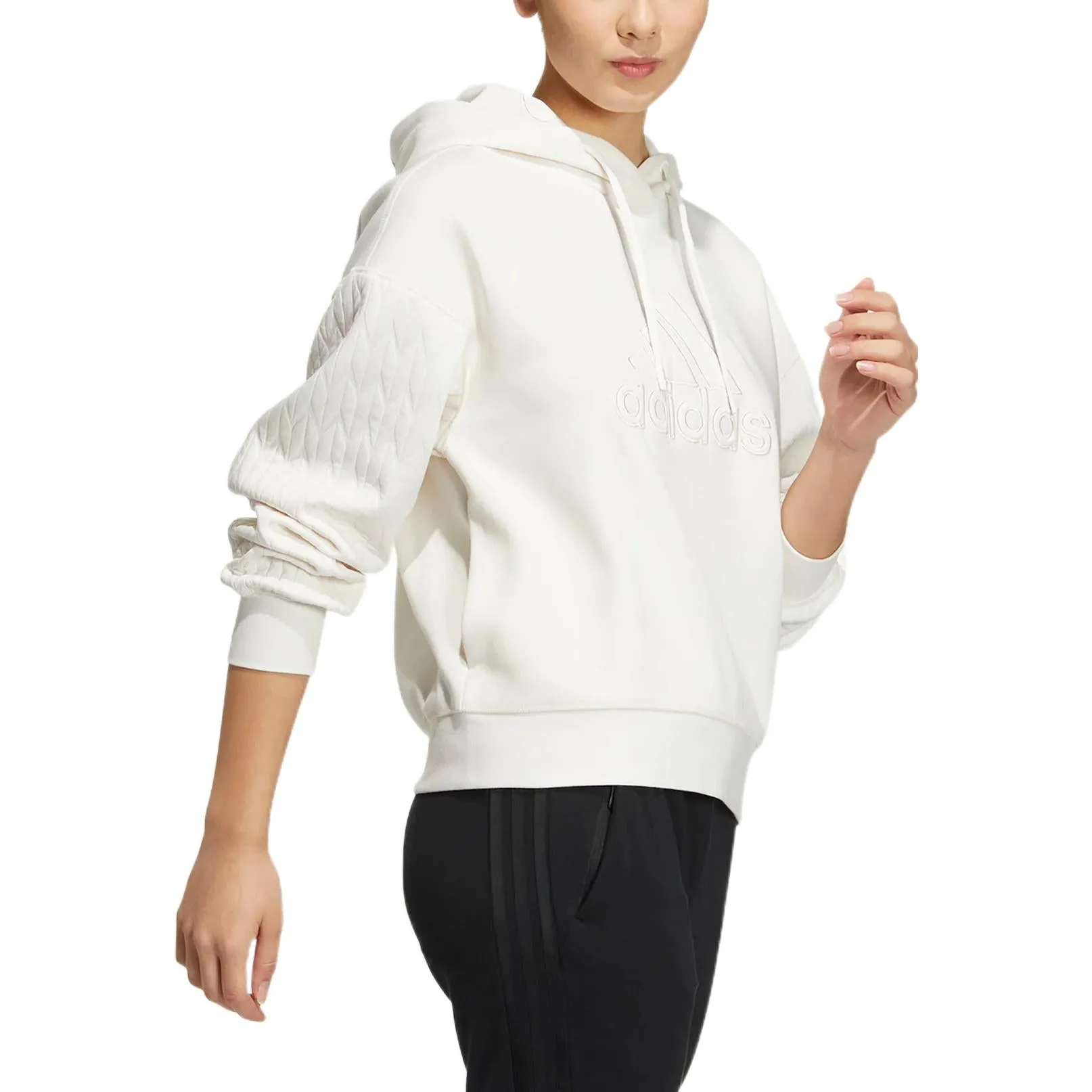 (WMNS) adidas Met Hoodie 'White' HM7104 sold by KicksCrew product image thumbnail 4