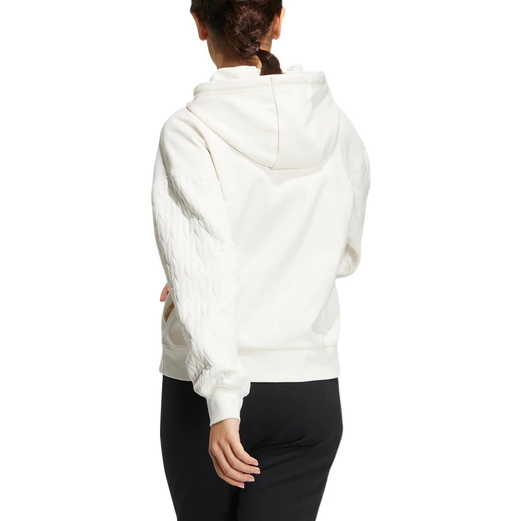 (WMNS) adidas Met Hoodie 'White' HM7104 sold by KicksCrew product image thumbnail 3