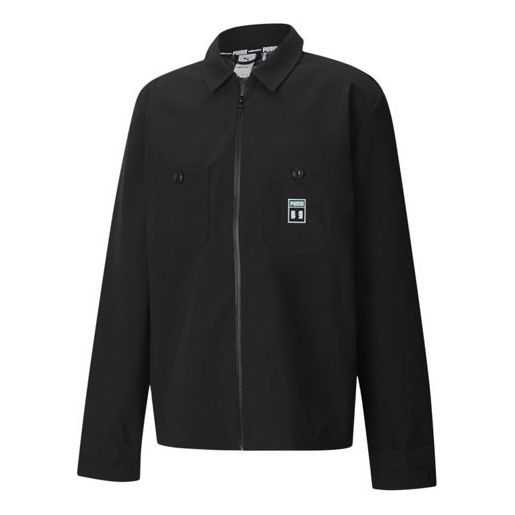 Puma x The Hundreds Long Sleeve Zip Up Chore Jacket 'Black' 598310-01 sold by KicksCrew