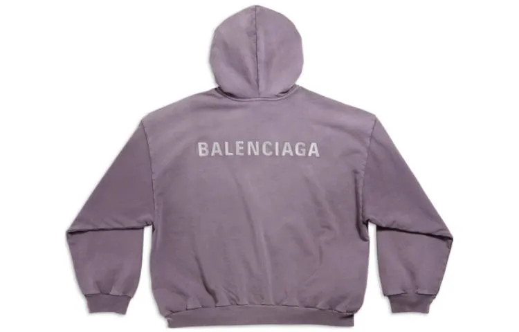 Balenciaga Back Hoodie 'Purple Grey' 767877TPVK25500 sold by KicksCrew product image thumbnail 2