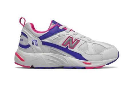 (GS) New Balance 878 Shoes 'White Blue Pink' PV878AA sold by KicksCrew
