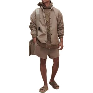 Fear of God Essentials FW22 1977 Coaches Jacket 'Wood' FOG-FW22-052 sold by KicksCrew