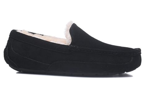 UGG Ascot Leather Slipper 'Black' 5775-BLK sold by KicksCrew