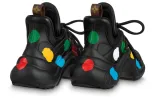 (WMNS) LOUIS VUITTON x YK Academy Archlight Sneakers 'Black with Colorful Dots' 1AB9RS sold by KicksCrew