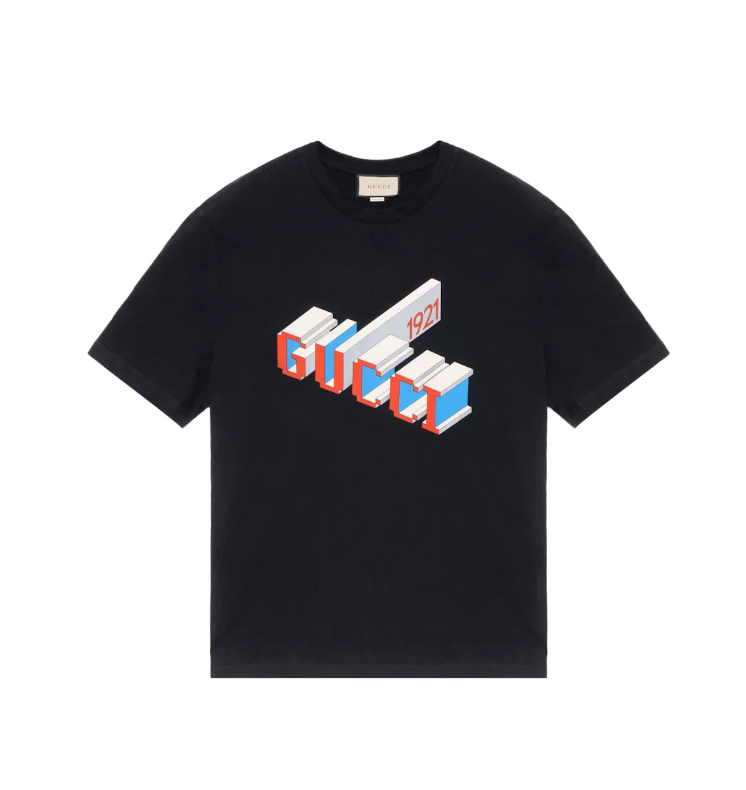 Gucci 3D 1921 Print T-Shirt 'Black' 771758-XJF69-1152 sold by KicksCrew