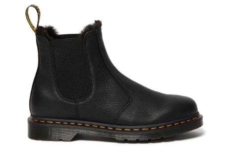 Dr. Martens 2976 Faux Fur Lined Chelsea Boots 'Black' 26333001 sold by KicksCrew