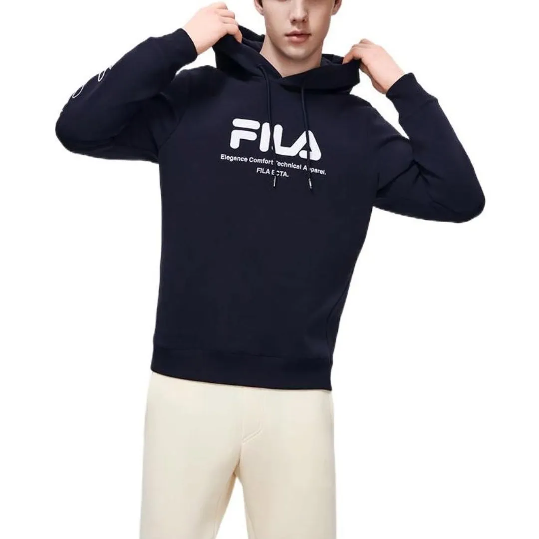 FILA Logo Graphic Hoodie 'Black White' F11M319206F-NV sold by KicksCrew product image thumbnail 3
