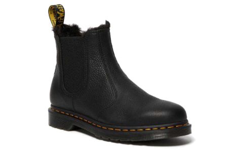 Dr. Martens 2976 Faux Fur Lined Chelsea Boots 'Black' 26333001 sold by KicksCrew