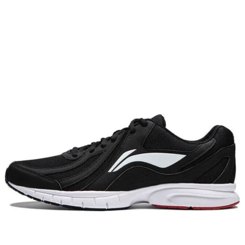 Li-Ning Running Shoes 'Black White' ARSU109-2 sold by KicksCrew