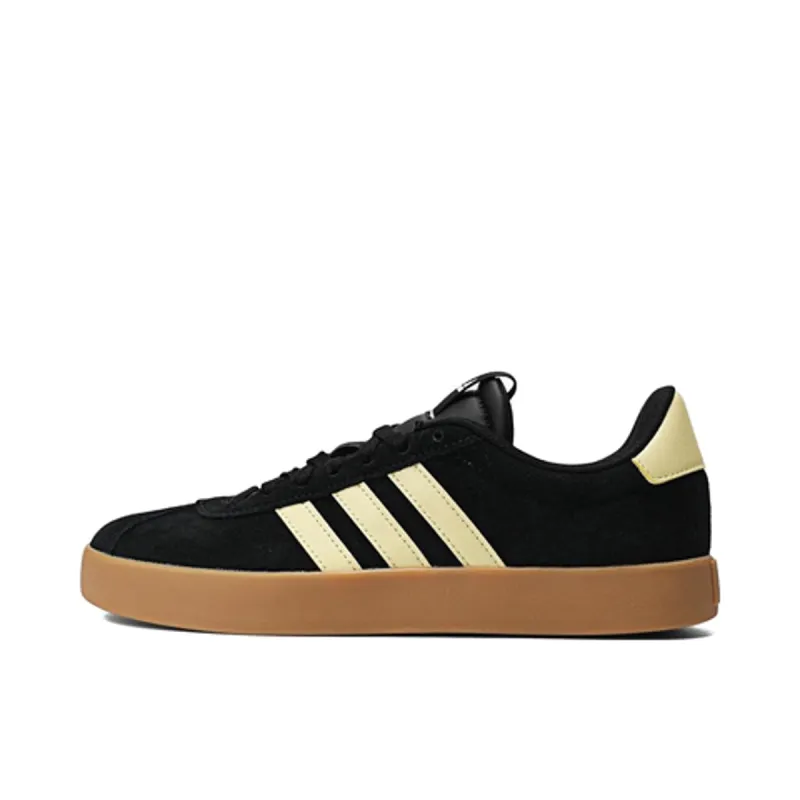 (WMNS) adidas VL Court 3.0 'Black Yellow Tan' JI1948 sold by KicksCrew