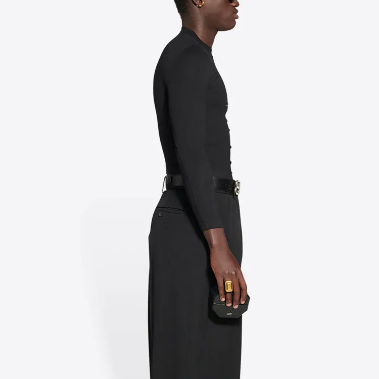 Balenciaga Fashion Institute Long Sleeve T-shirt Medium Fit 'Black' 698124TMVH51073 sold by KicksCrew product image thumbnail 5