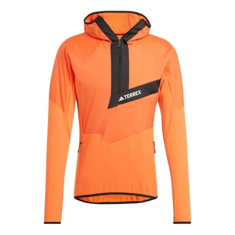 adidas Techrock Ultralight 1/2-Zip Hooded Fleece Jacket 'Orange' IN7007 sold by KicksCrew