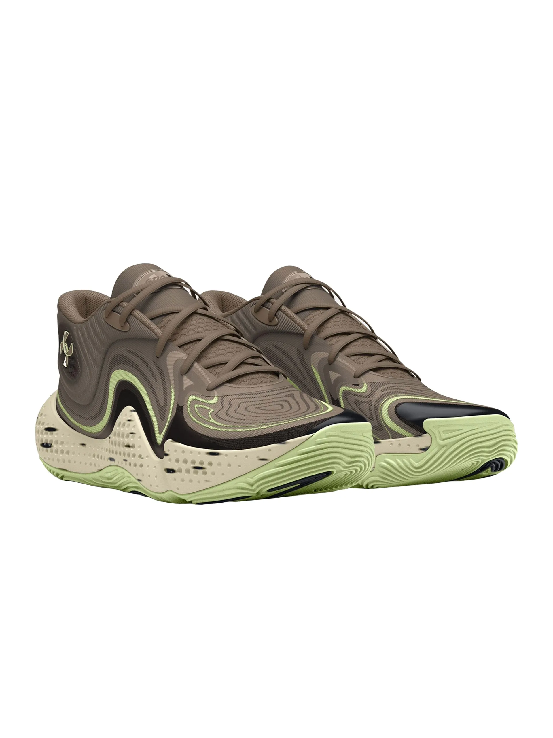 Under Armour Spawn 6 Mid 'Taupe Dusk Green' 3028338-200 sold by KicksCrew product image thumbnail 3
