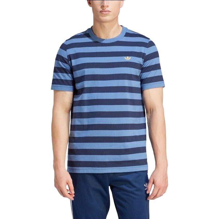 adidas Originals Striped T-Shirt 'Blue White' IR7588 sold by KicksCrew product image thumbnail 2