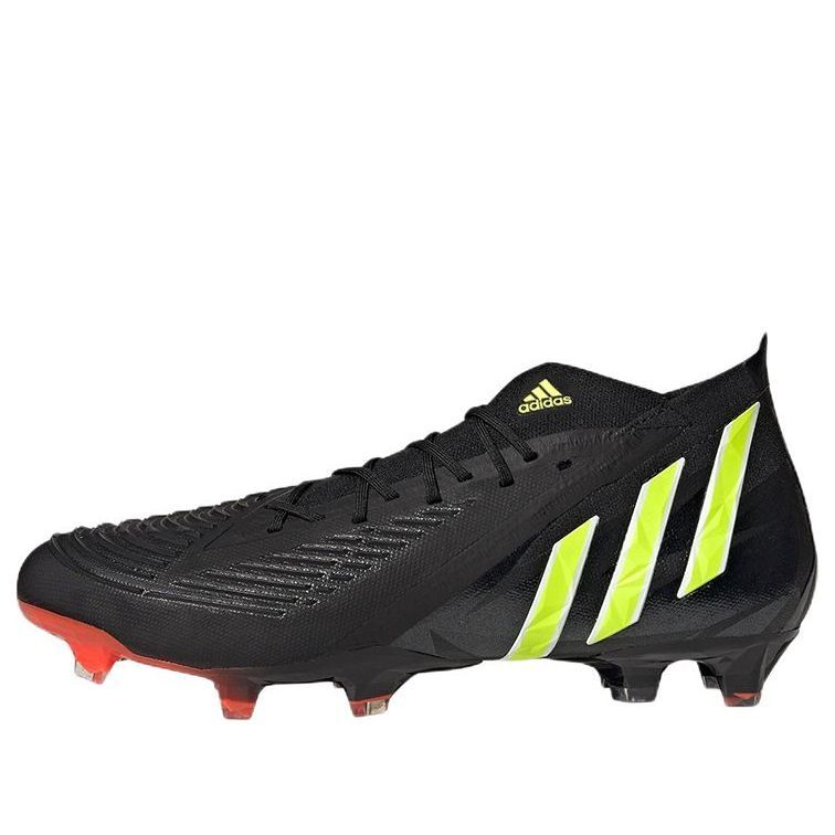 Adidas Predator Edge.1 Firm Ground Boots 'Black Team Solar Yellow' GW1032 sold by KicksCrew
