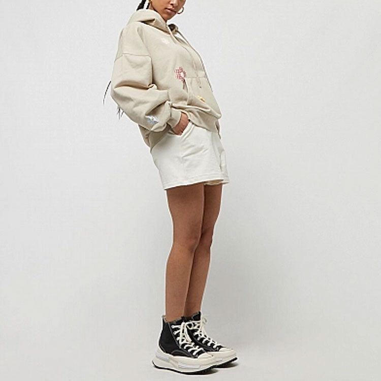 (WMNS) Converse Flora Logo Hoodie 'Beige' 10025521-A02 sold by KicksCrew product image thumbnail 3