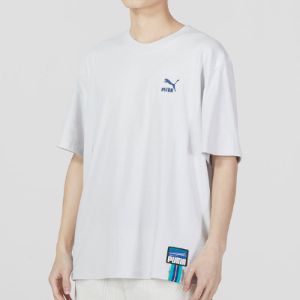 PUMA Sportswear Logo Tee 'White' 677382-72 sold by KicksCrew