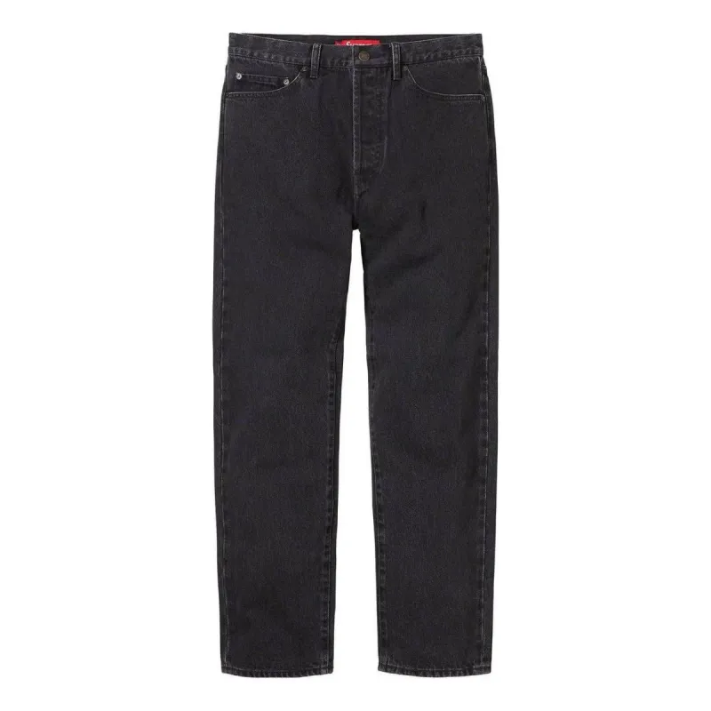 Supreme FW23 Week1 Stone Washed Pants 'Black' SUP-FW23-045 sold by KicksCrew