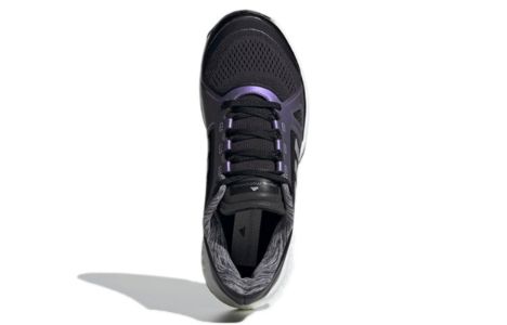 (WMNS) Adidas Stella McCartney x Court 'Black Silver Metallic' G55657 sold by KicksCrew