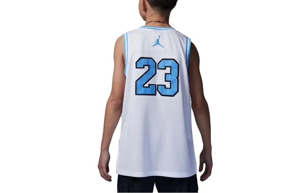 (GS) Air Jordan 23 Basketball Jersey 'White University Blue' DX8461-101 sold by KicksCrew product image thumbnail 2