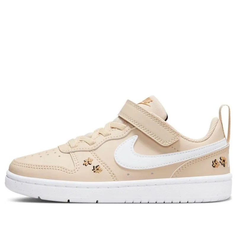 (PS) Nike Court Borough Low Recraft SE 'Embroidered Floral' FZ3135-100 sold by KicksCrew
