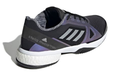 (WMNS) Adidas Stella McCartney x Court 'Black Silver Metallic' G55657 sold by KicksCrew